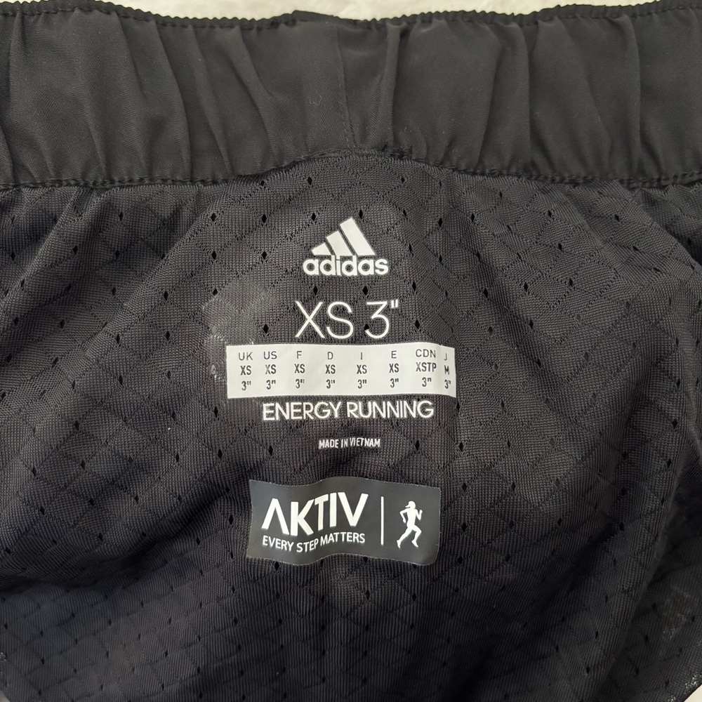 Adidas M10 Icon Woven Shorts 3” Inseam Size XS NEW Black White Running Active - Picture 8 of 15